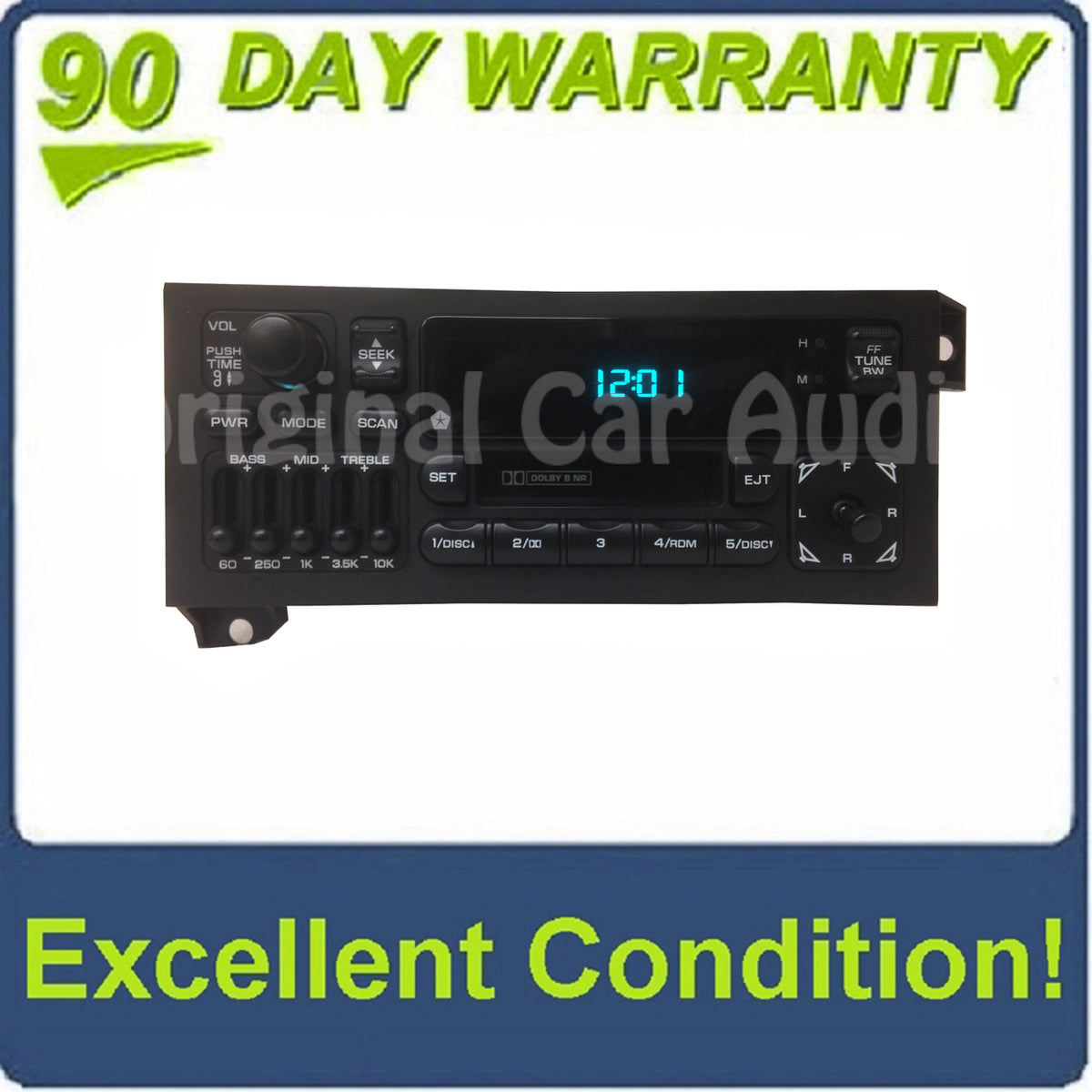 1987 - 2003 CHRYSLER DODGE JEEP OEM INFINITY CASSETTE PLAYER AM FM RADIO EQUALIZER RECEIVER