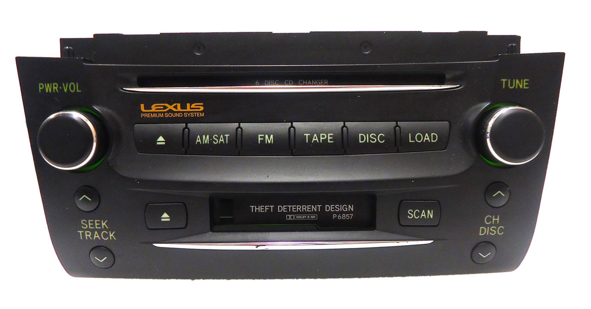2006 - 2008 Lexus GS300 GS430 Radio Stereo Tape 6 Disc Changer P6857