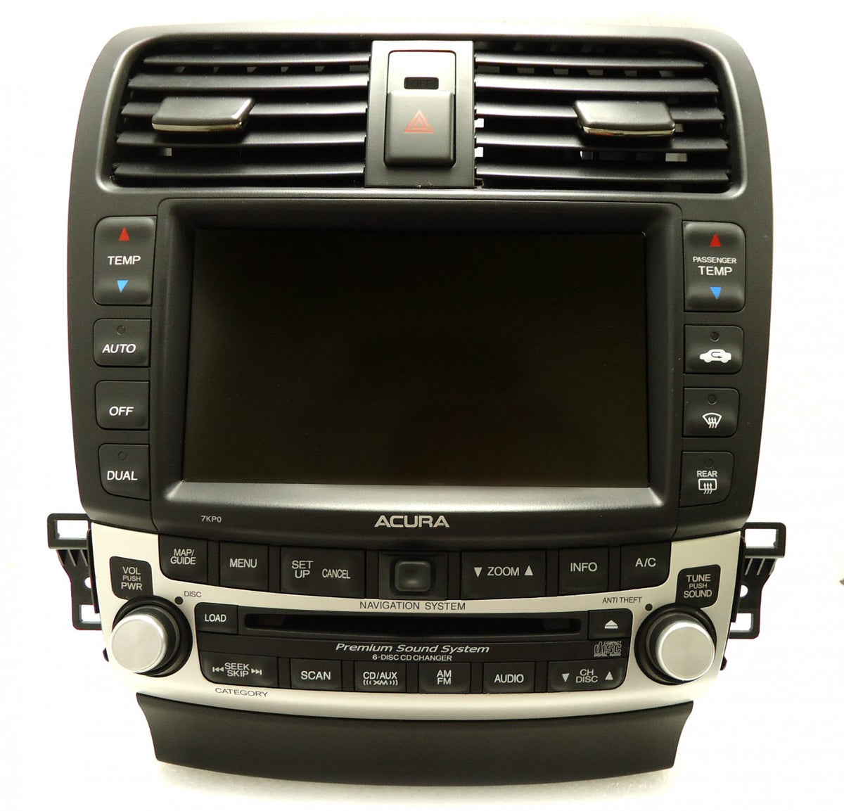 ACURA TSX Navigation OEM GPS Radio Stereo 6 Disc Changer CD Player 7KP0 2005 2006 2007 2008
