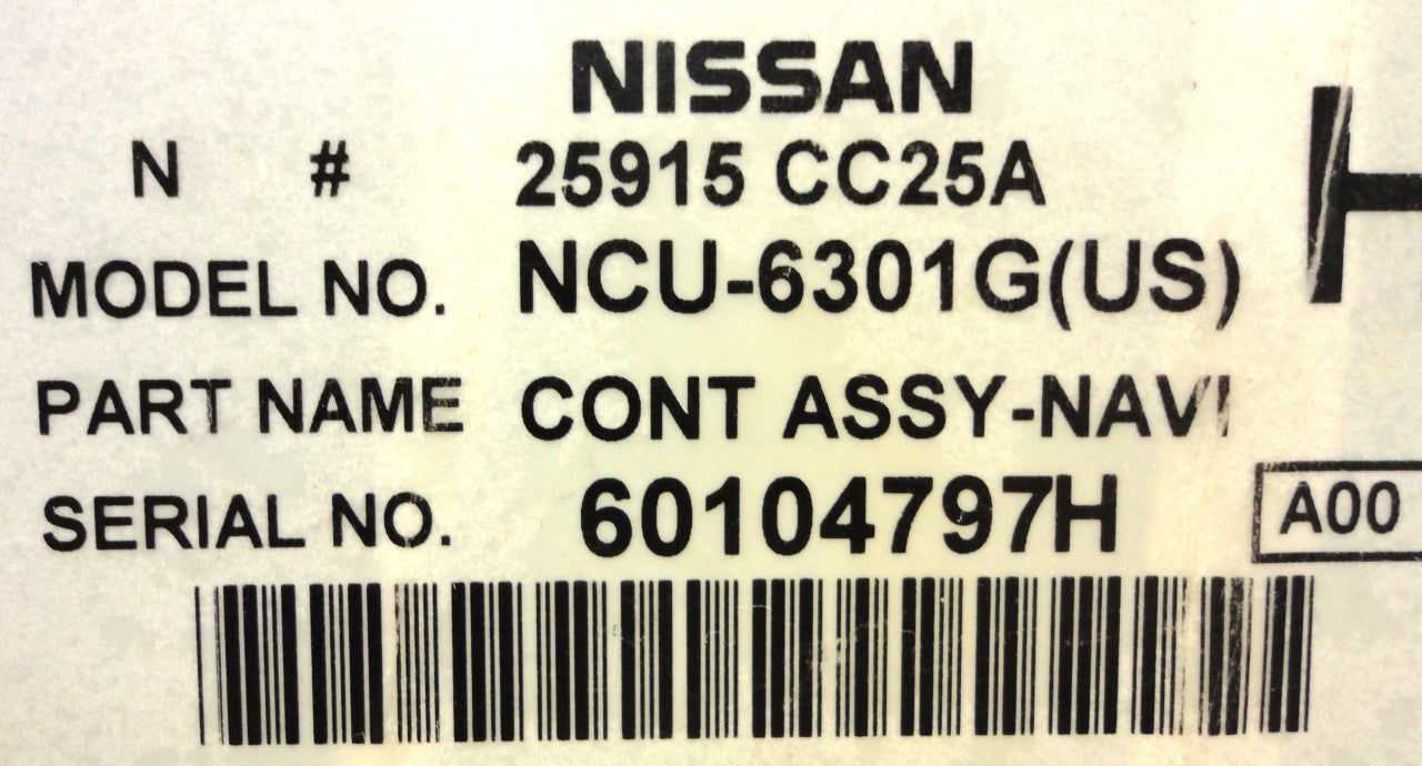 NISSAN INFINITI Navigaiton GPS DVD Rom Map Disc Drive