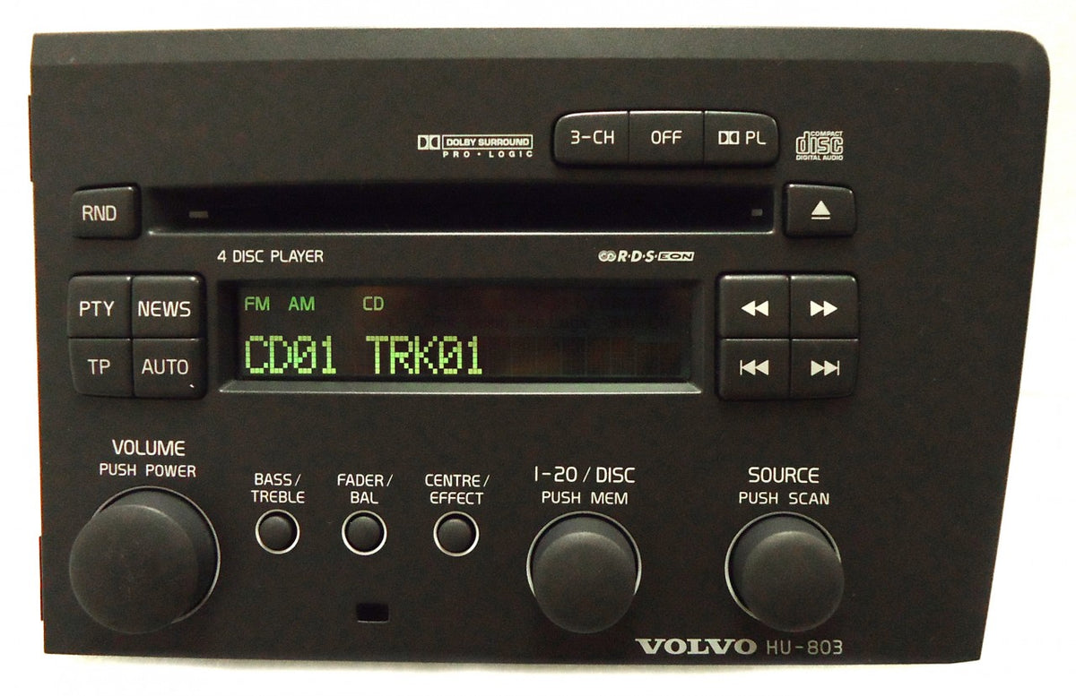 VOLVO Radio Stereo 4 Disc Changer CD Player HU-803 OEM