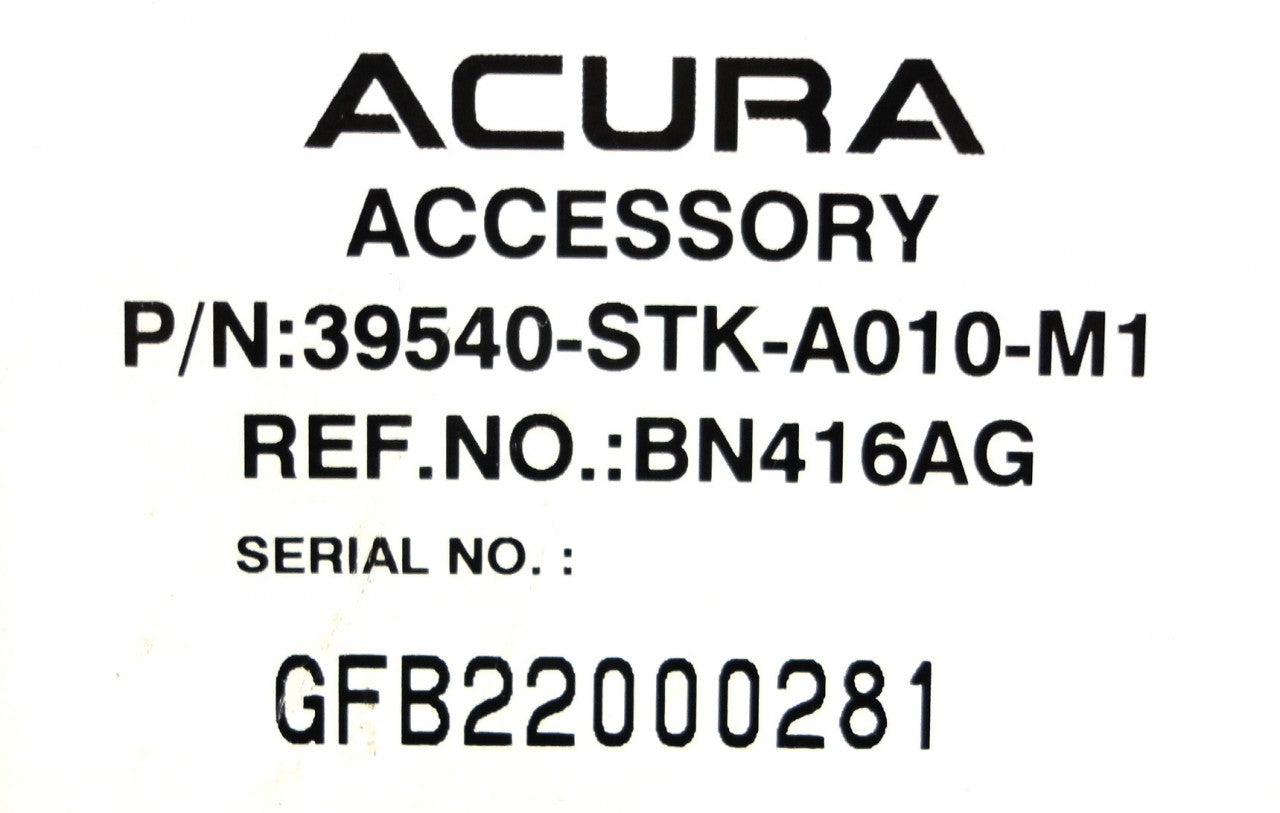 ACURA RDX Navigation GPS System DVD Rom Drive OEM 2007 2008 39540-STK-A010-M1 39540-STK-A020-M1