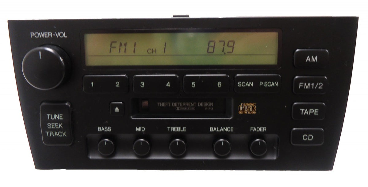 1997 1998 1999 LEXUS ES300 AM FM Radio Stereo Tape Cassette Player P1713 OEM 86120-33060 or 86120-33061
