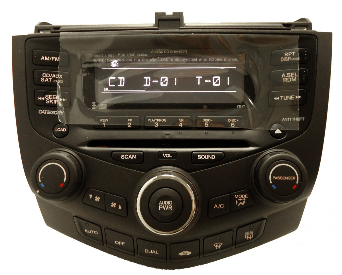 NEW HONDA Accord AM FM XM Satellite Radio 6 Disc Changer CD Player 7BY1 2004 2005 2006 2007