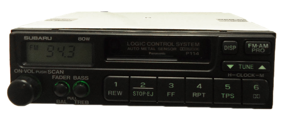 Subaru AM FM Radio Tape Cassette Player P114 Legacy Baja