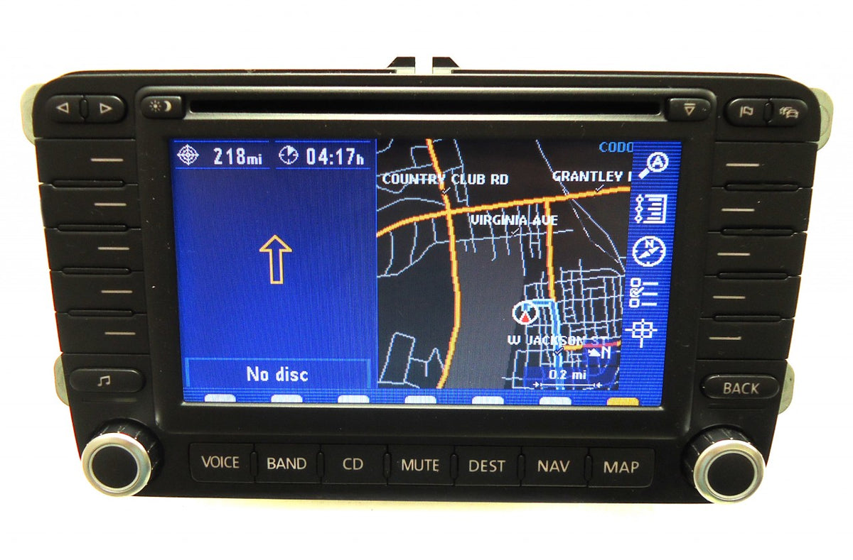 VW Volkswagen Jetta Passat Rabbit Golf GTI EOS Tiguan Navigation GPS Radio Stereo DVD LCD Screen Display Screen 1K0035197C BNO 881 1K0035197CX 1K0035197D 1K0035197DX 2005 2006 2007 2008 2009