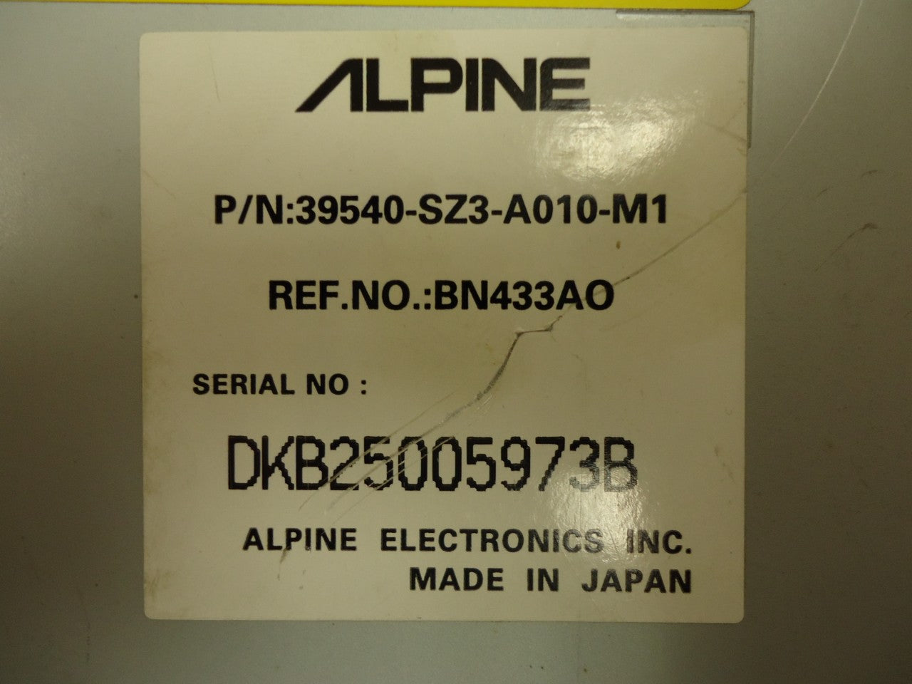 ACURA RL GPS Navigation Disc DVD Rom Drive 2004 39540-SZ3-A010-M1