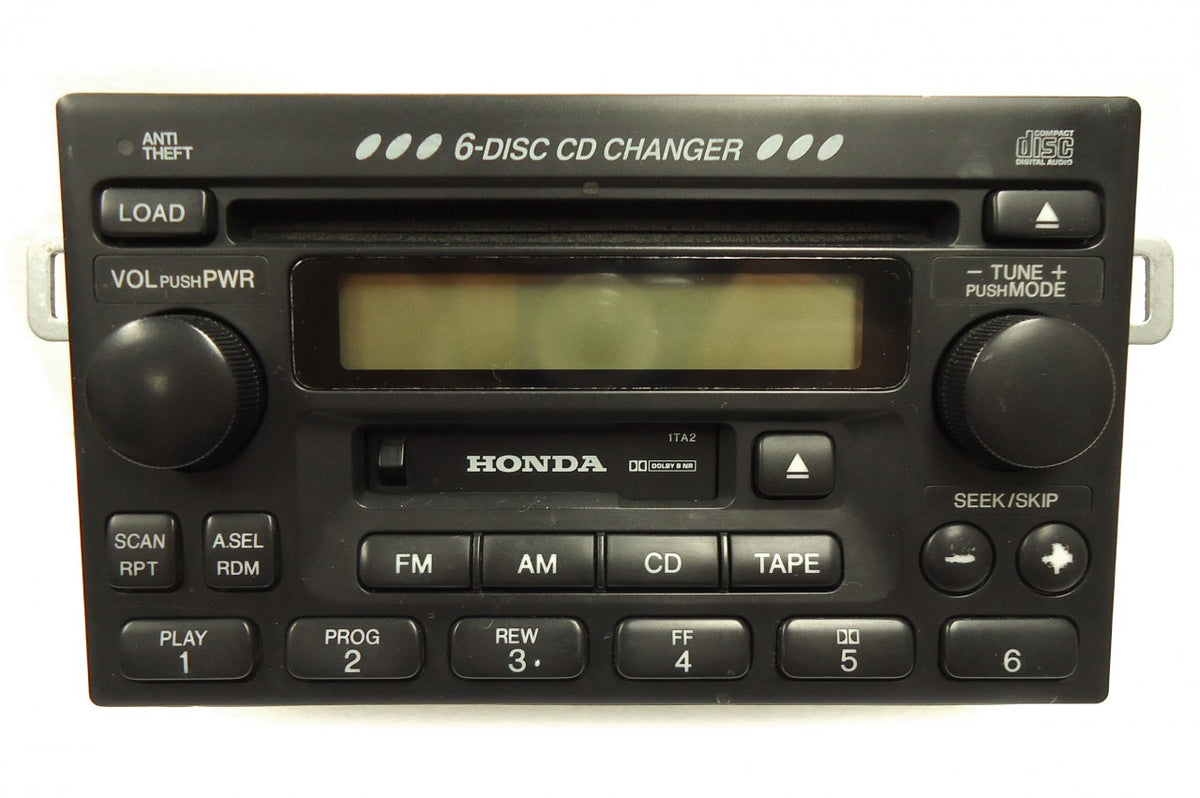 HONDA Accord Civic CR-V Odyssey Radio Stereo 6 Disc Changer CD Cassette Tape Player 1998 1999 2000 2001 2002 2003 2004