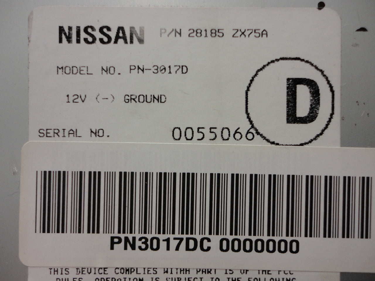 2011 Nissan MAXIMA RDS OEM Radio Stereo AUX MP3 6 Disc CD CY08H