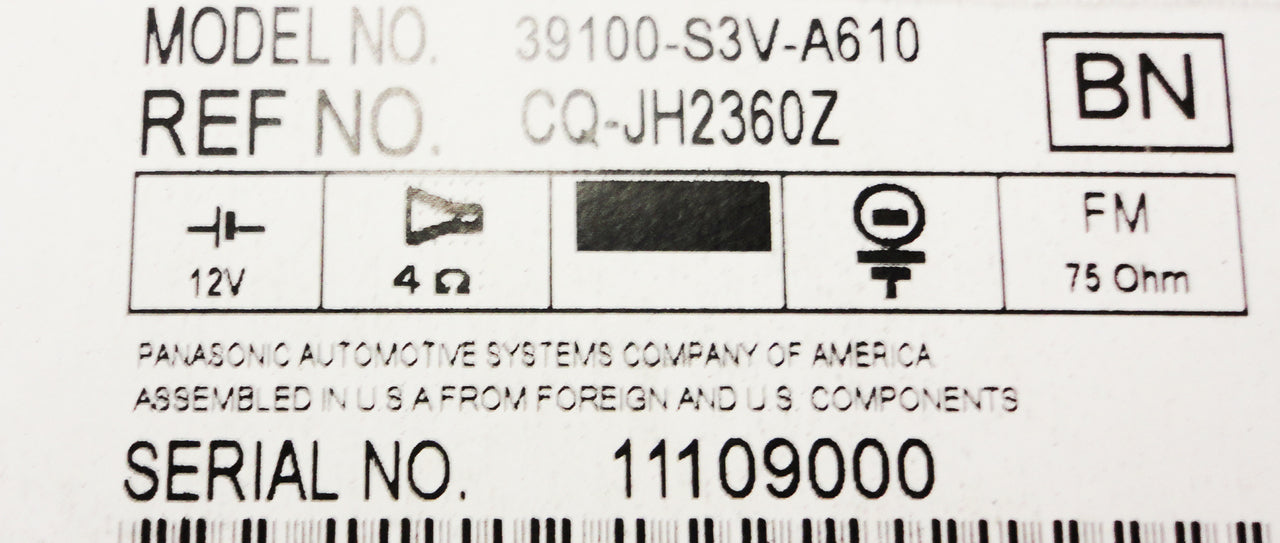 Brand New 01 02 03 04 Acura MDX OEM BOSE Navigation Rear Entertainment Radio Tape CD Player 1XF2 1XF0 2001 2002 2003 2004