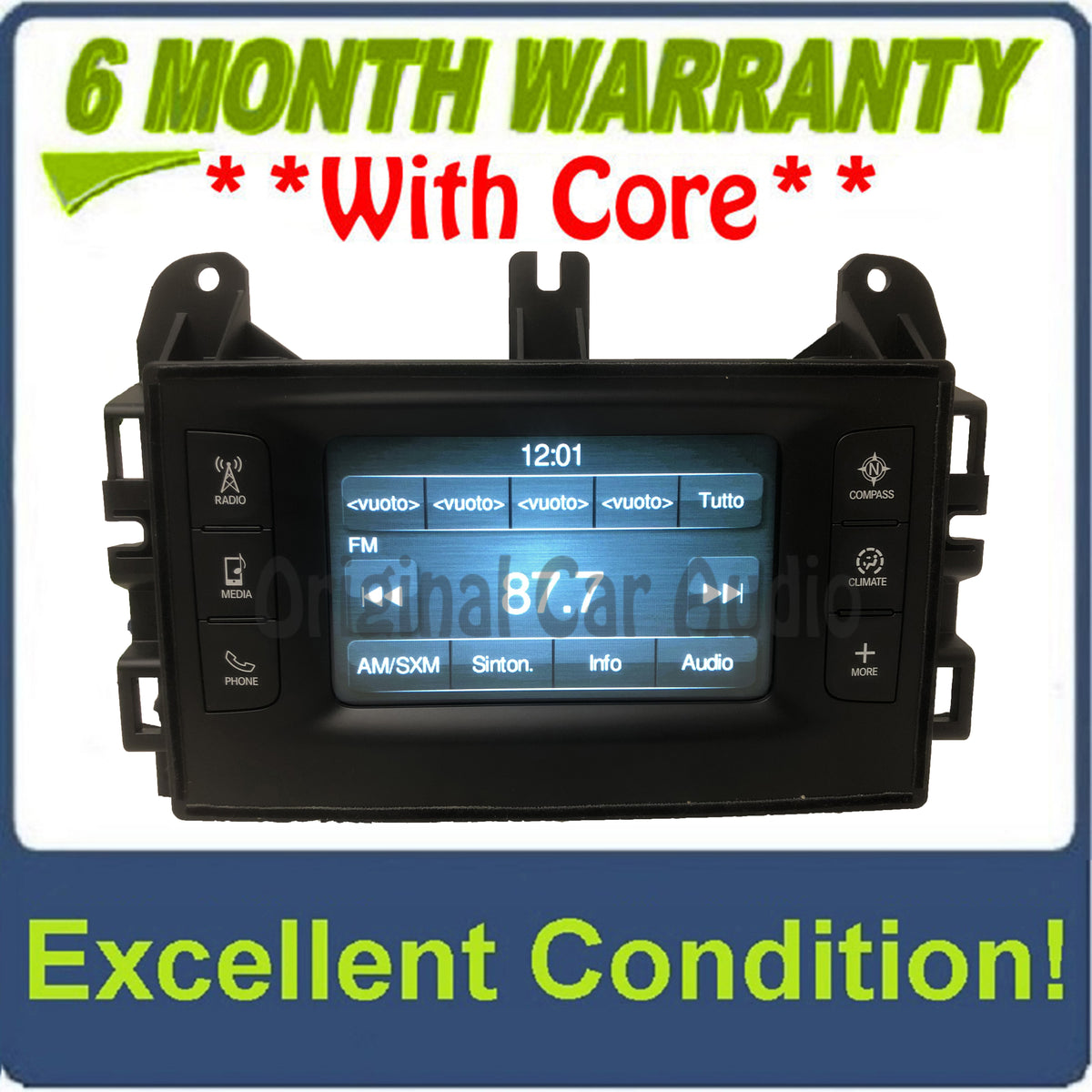 2017 - 2018 Dodge Durango OEM VP2 Multi Media Bluetooth XM Radio Receiver