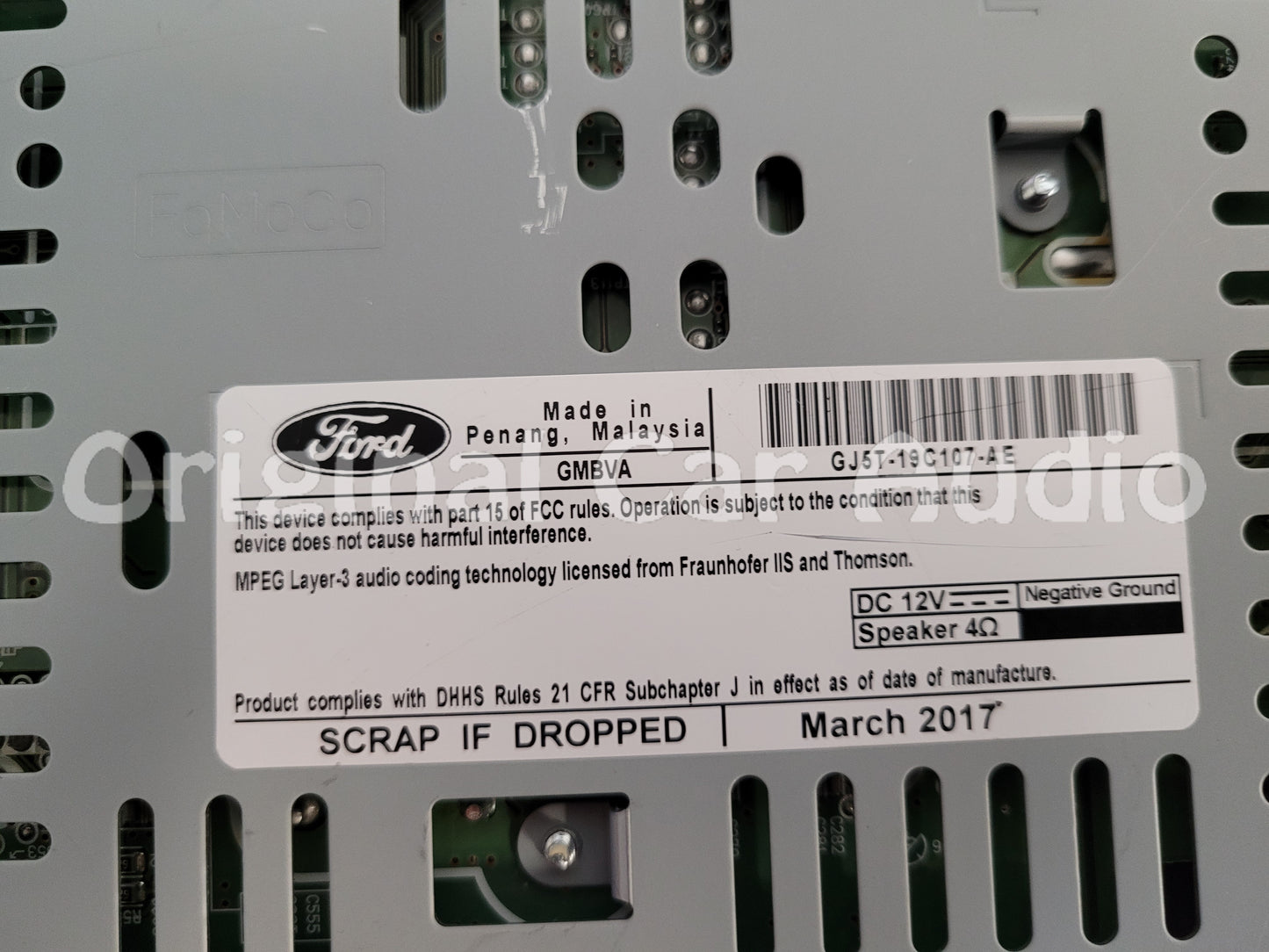 2017 - 2019 Ford Escape OEM AM FM Radio CD Player Receiver ANALOG