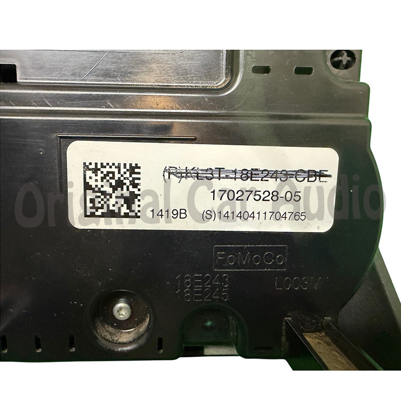 2018 - 2020 Ford F150 OEM FCIM Front Control Interface Module Single Zone Manual Climate Radio Bezel Panel ONLY Heated Seats Rear Defrost