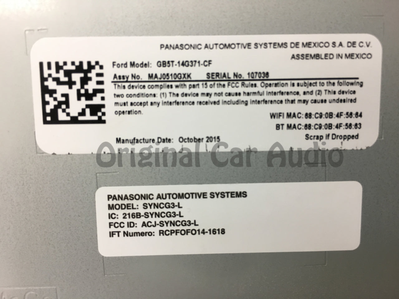 2015 - 2018 Ford Lincoln F150 Truck Expedition Mustang OEM Sync 3 Gen 1 Module With Navigation