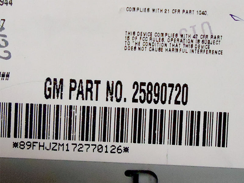 PONTIAC G6 G-6 Radio Stereo 6 Disc Changer CD Player Aux OEM 15848801 AM FM