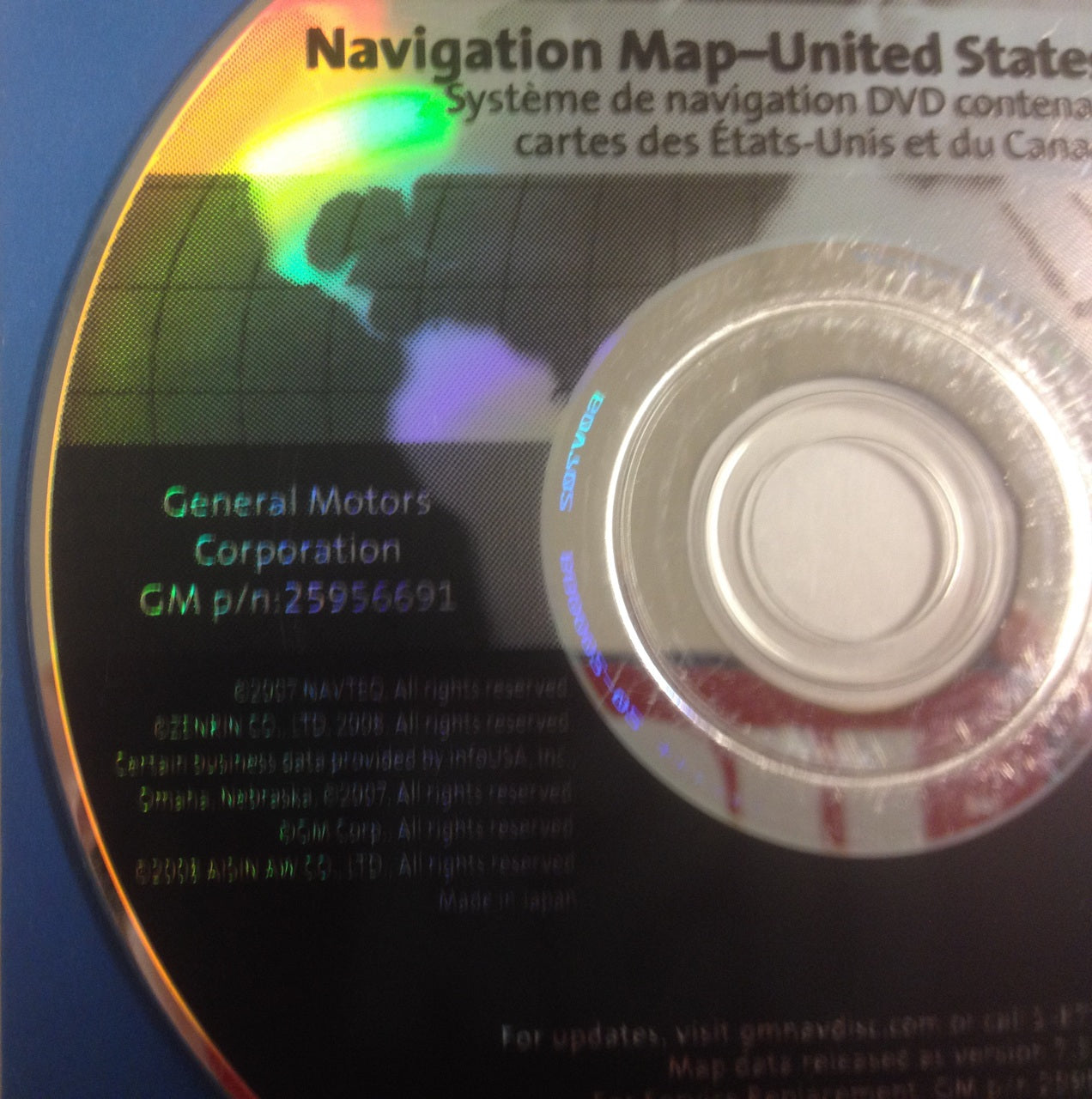 GM Satellite Navigation System CD 25956691 Version 7.3