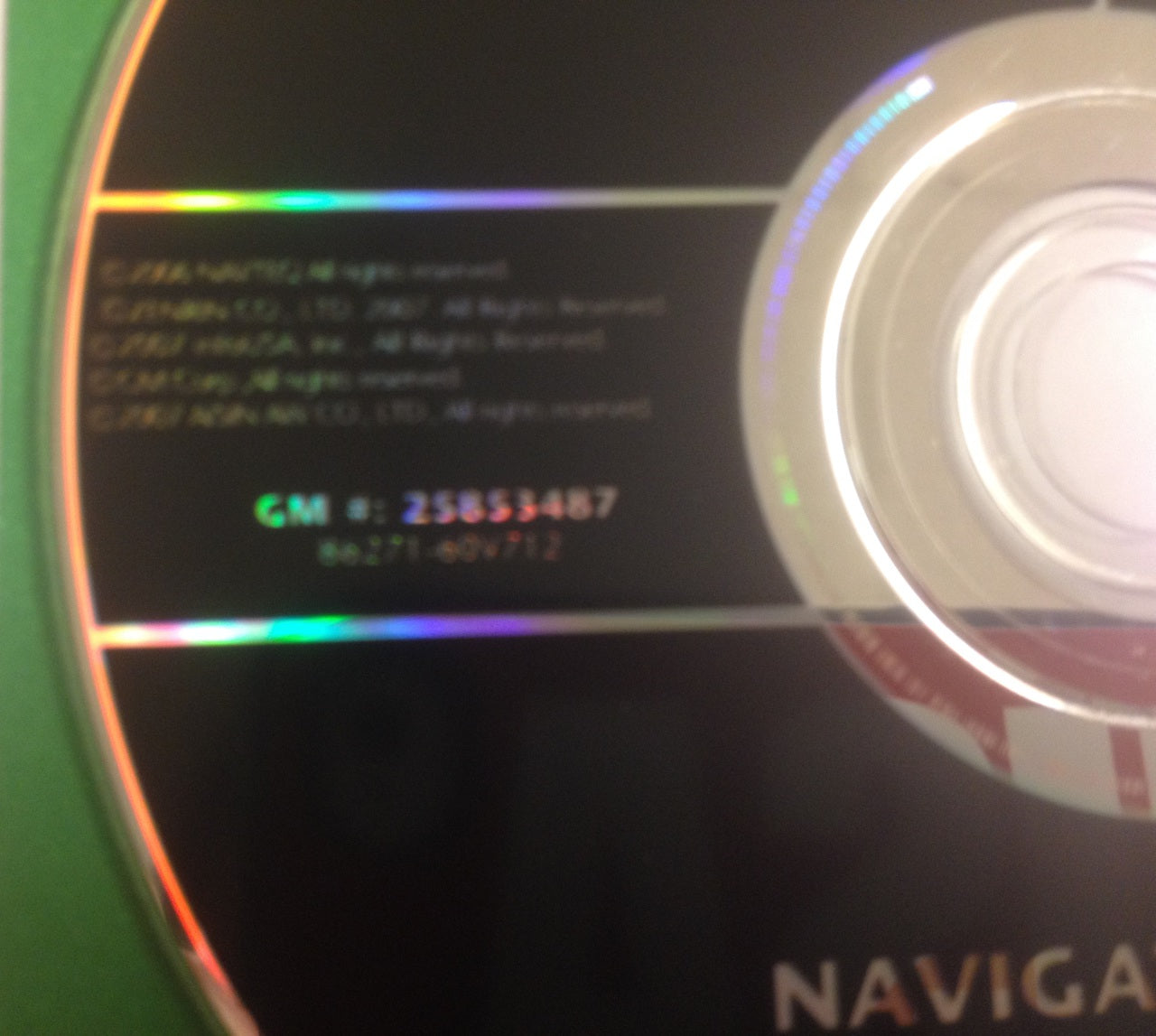 GM Satellite Navigation System CD 25853487