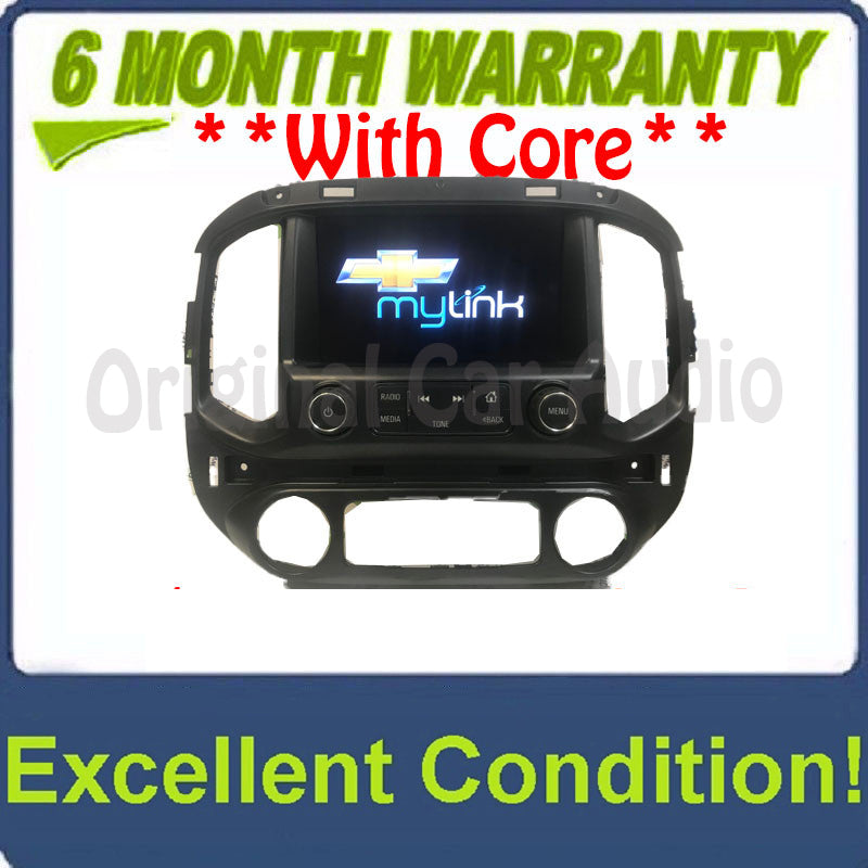 2017 - 2018 Chevy Colorado OEM Touch Screen Radio Navigation Display w/o Vents