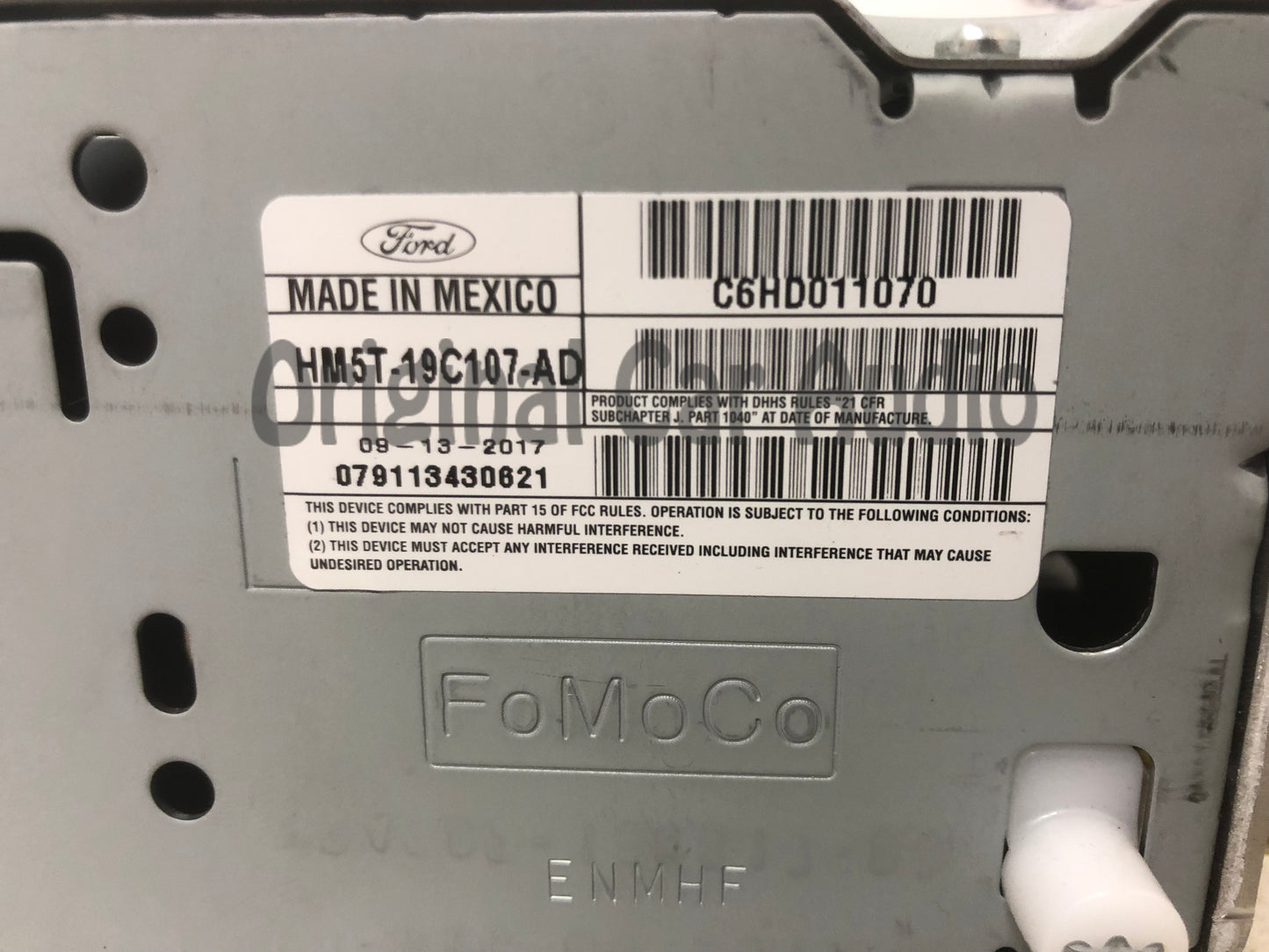 2017 - 2018 Ford C-Max OEM AM FM Single CD XM Multi Media Radio Receiver