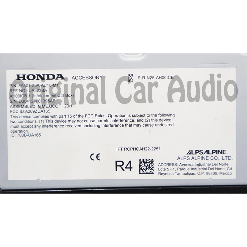 2023 - 2025 Honda Accord AM FM Radio Receiver OEM 8A501-30A-AC10-M1