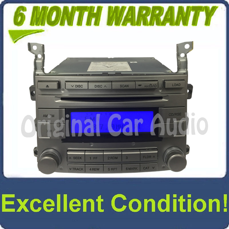 07 - 08 Hyundai Radio Stereo 6 Disc CD Changer MP3 XM Satellite