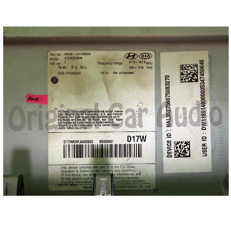 2020 - 2023 Hyundai Sonata OEM BOSE Premium Sound Apple Car Play Android Auto Multi Media Touch Screen Radio Receiver