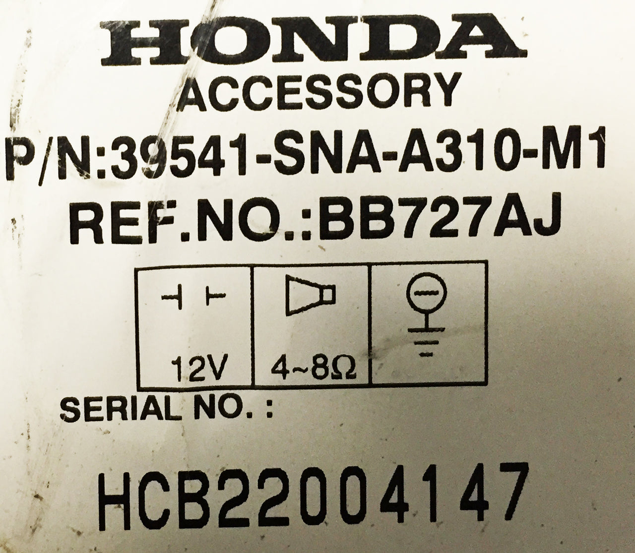 2006 - 2008 Honda CIVIC HYBRID OEM XM Satellite Radio NAVI GPS Disc CD Changer