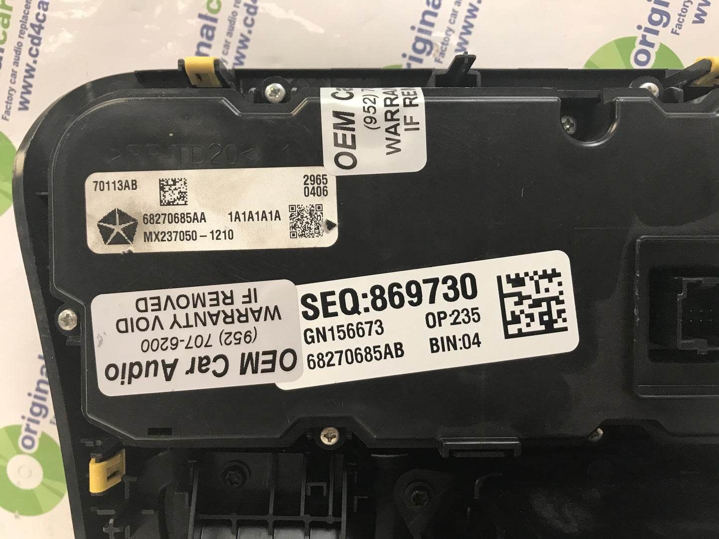 2015 - 2017 Chrysler 200 OEM A/C Heater Climate Control Center with Console Gear Shifter