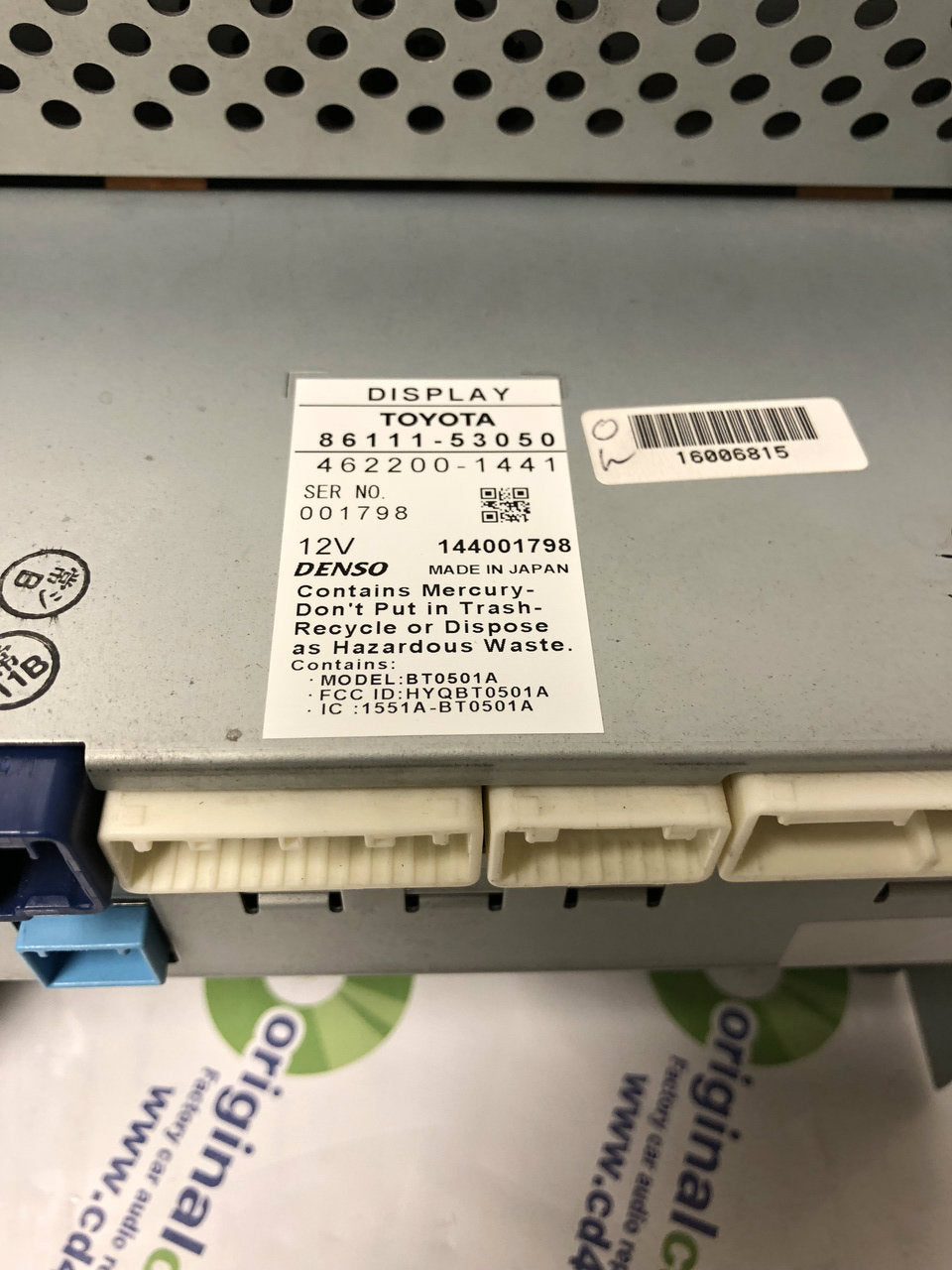 Refurbished 2006 2007 2008 Lexus IS250 IS350 Navigation GPS Monitor Screen with Climate Controls Touch Screen Radio
