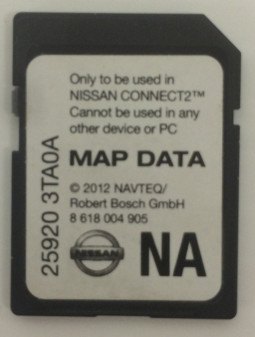 Nissan SD Map CARD OEM NAVTEQ 25920 3TA0A