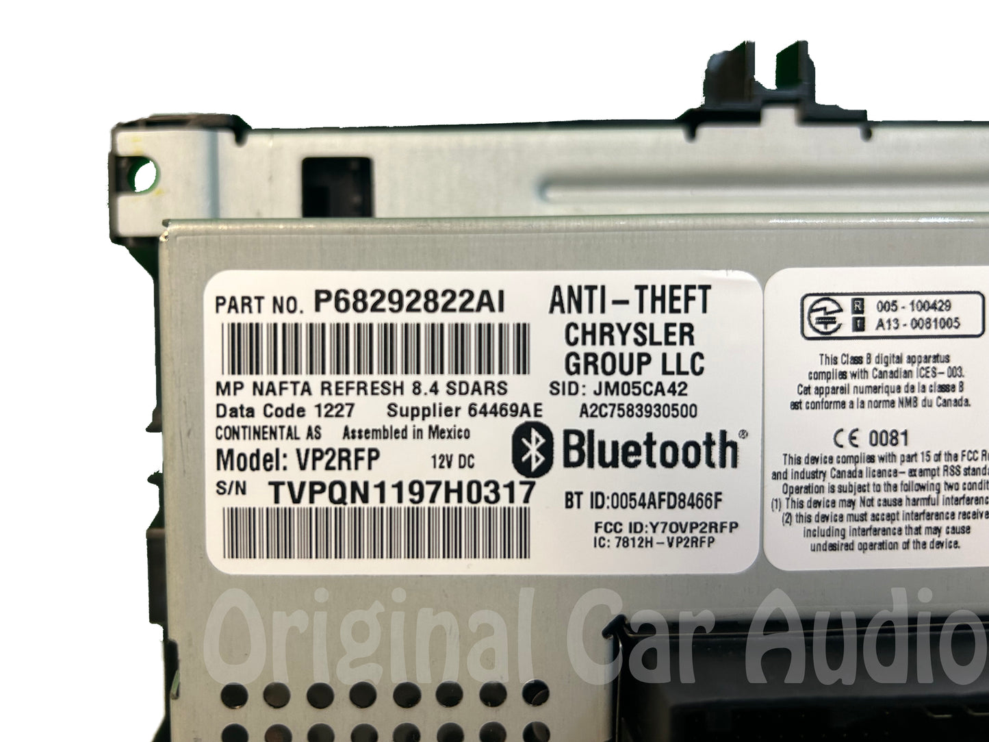 Refurbished 2017 - 2019 Jeep Compass OEM AM FM Radio Touch Screen Display VP2RFP