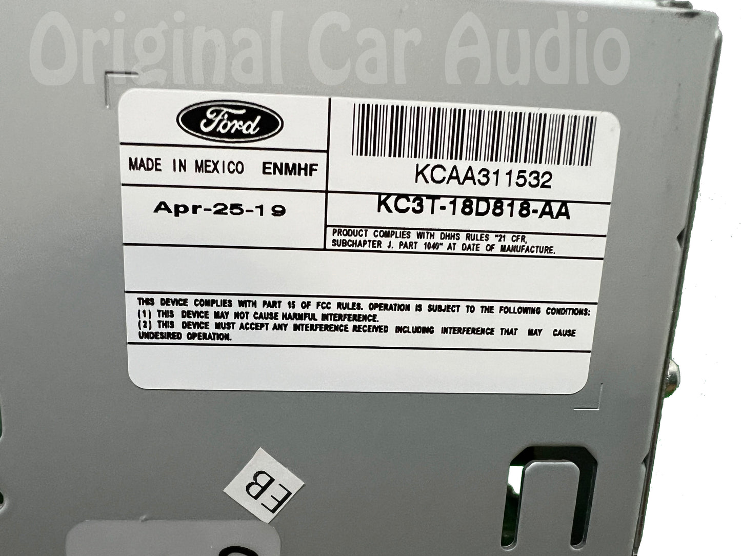 2019 - 2021 Ford Super Duty F250 F350 OEM AM FM Multi Media Radio Receiver NO CD PLAYER ANALOG