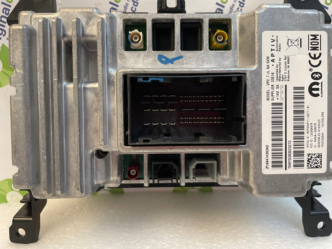 Reman 2019 - 2020 Jeep Wrangler OEM AM FM XM Radio 7" Touch-screen Uconnect VP2_7 JL NA SXM