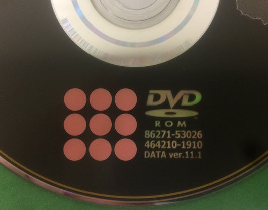 Toyota Lexus Navigation Map DVD 86271-53026 Data Ver. 11.1 U36