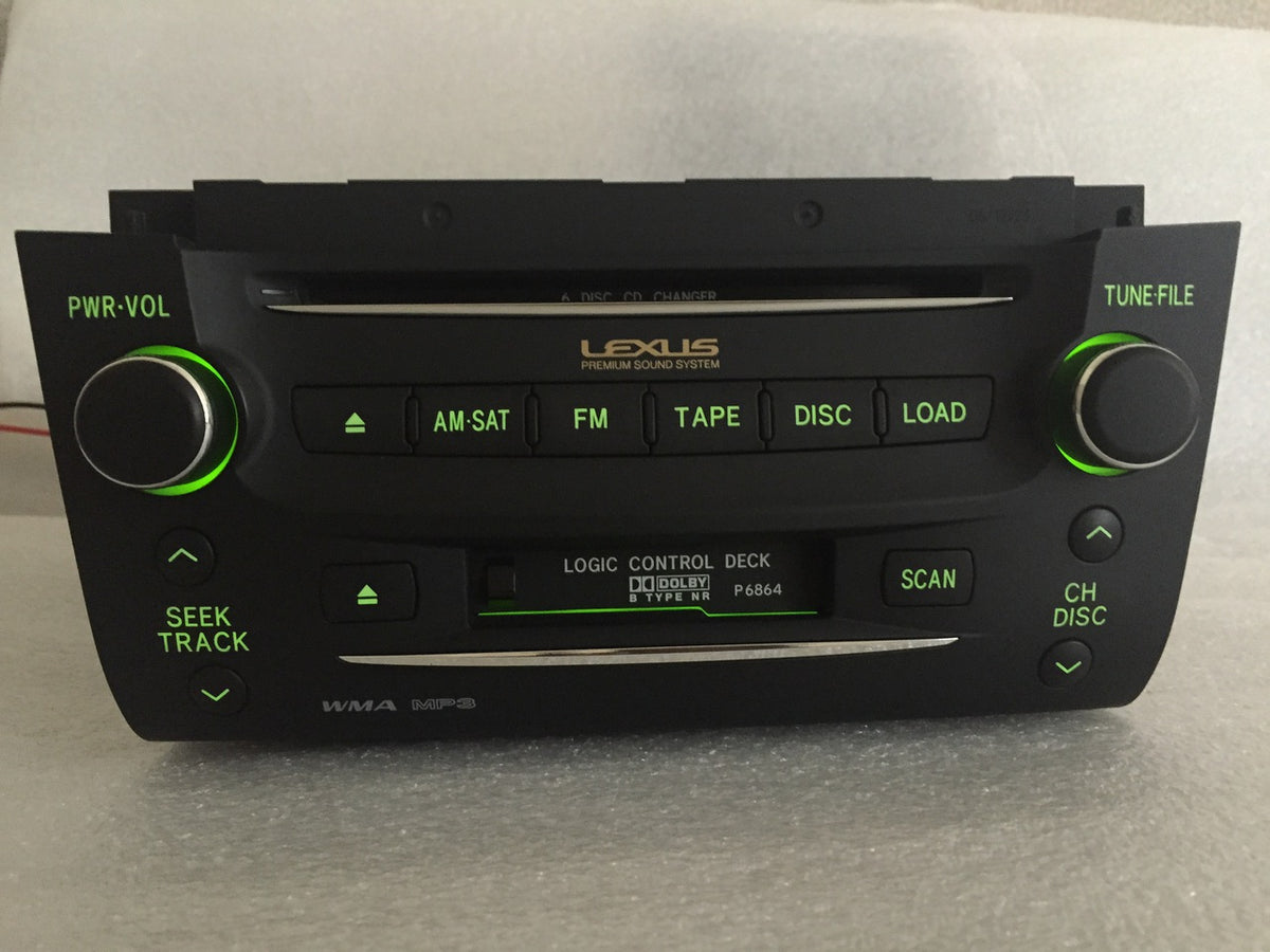2007 Lexus GS350 GS430 OEM Navigation AM FM Radio 6 CD Player Receiver BLACK P6865, P6864, P6868