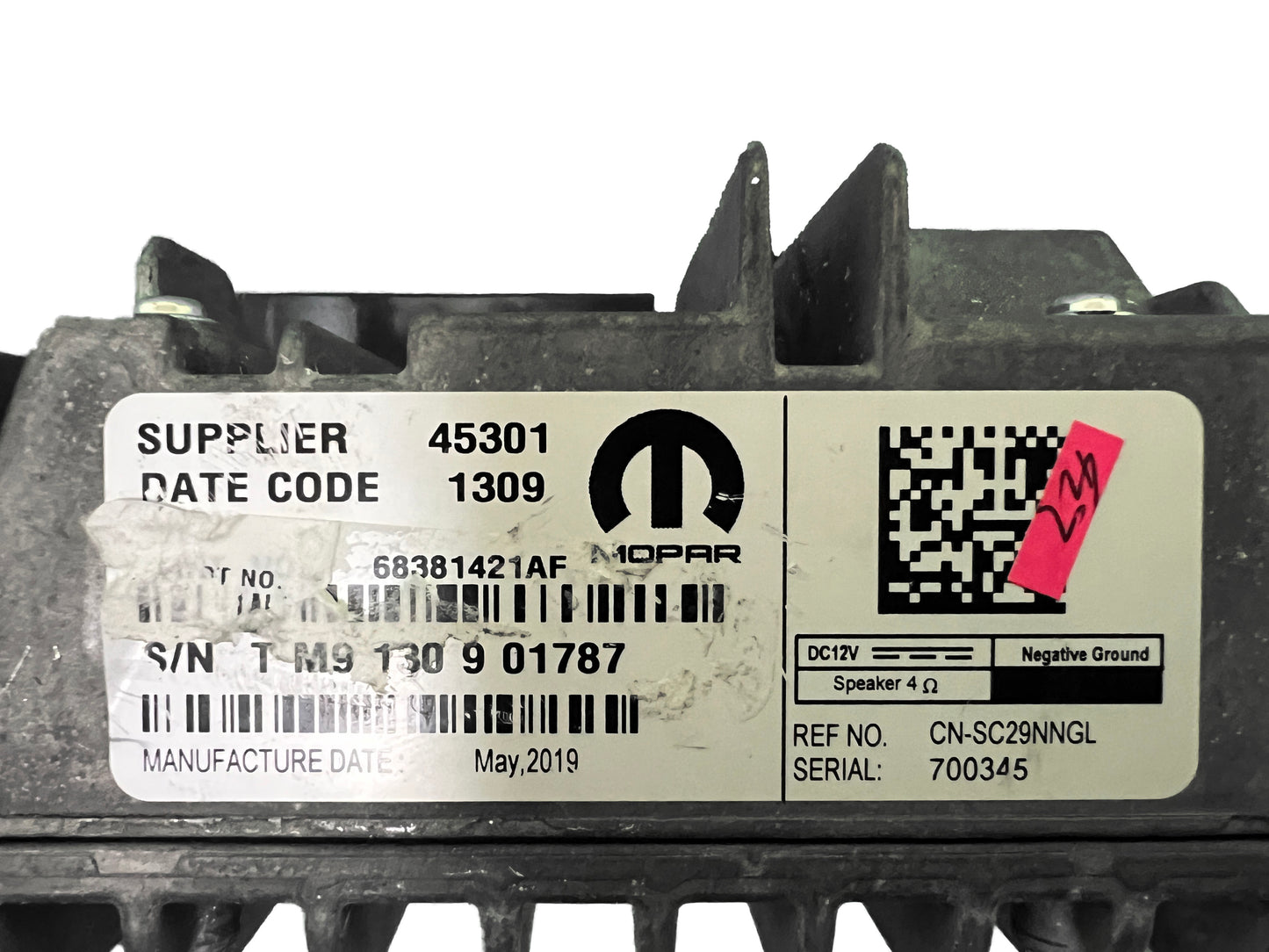 2019 - 2022 Ram 1500 2500 OEM UConnect Multi Media Radio Receiver Block ONLY UDV