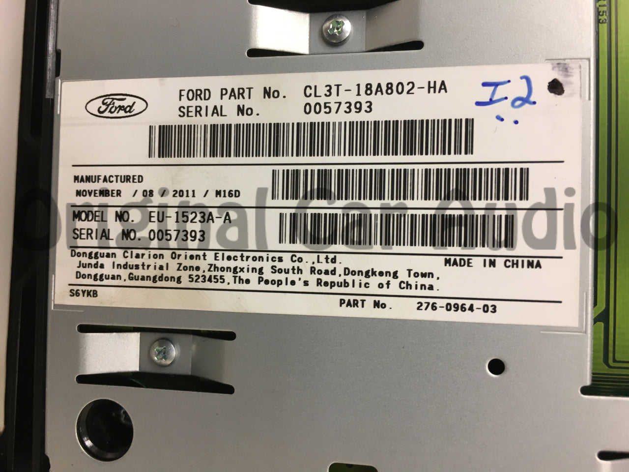 2012 Ford F150 OEM 6 CD Control Panel Faceplate