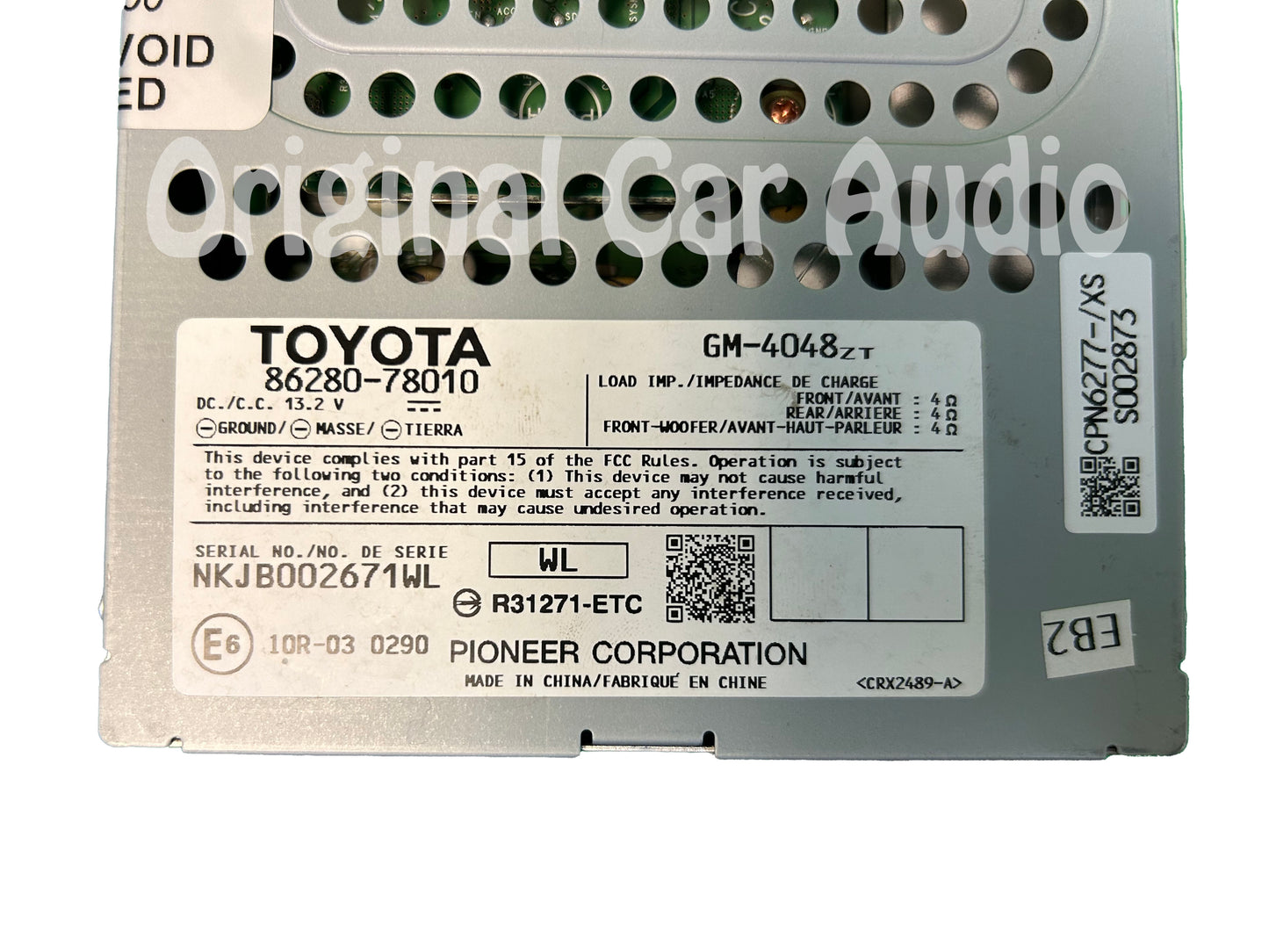 Refurbished 2015 - 2017 LEXUS NX200T NX300H OEM Radio Pioneer Audio Premium AMP Amplifier