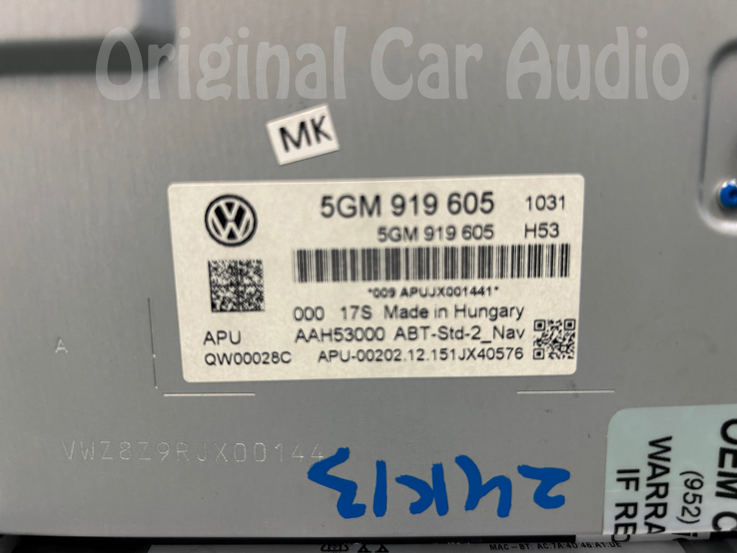 2015 - 2017 Volkswagen Golf GTI OEM Navigation Information Display Screen Unit