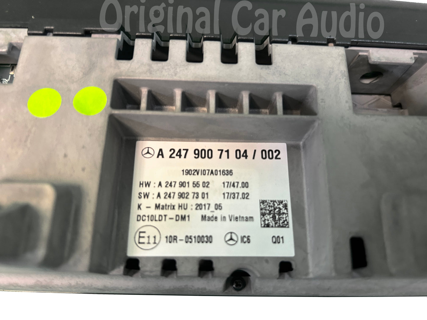 2020 - 2022 MERCEDES A-CLASS A220 RADIO NAVIGATION DISPLAY SCREEN CHROME TRIM INSTRUMENT CLUSTER