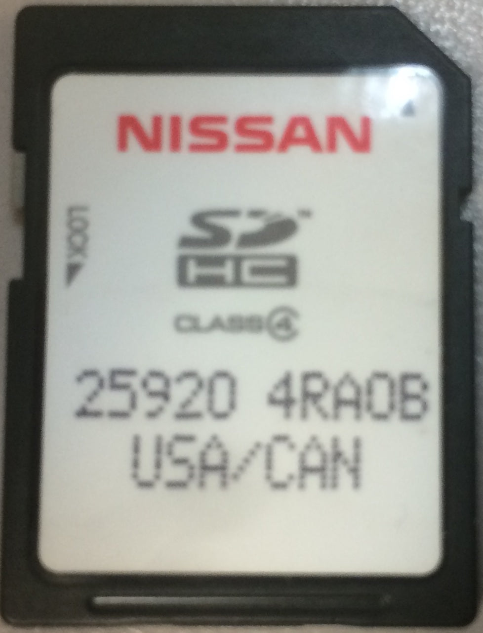 2015 - 2018 Nissan Maxima OEM SD CARD Navigation SD HC CLASS 4