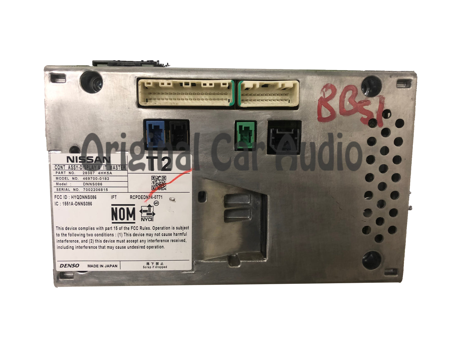 2015 - 2019 INFINITI Q50 Q60 OEM Information Multimedia Display Touch Screen