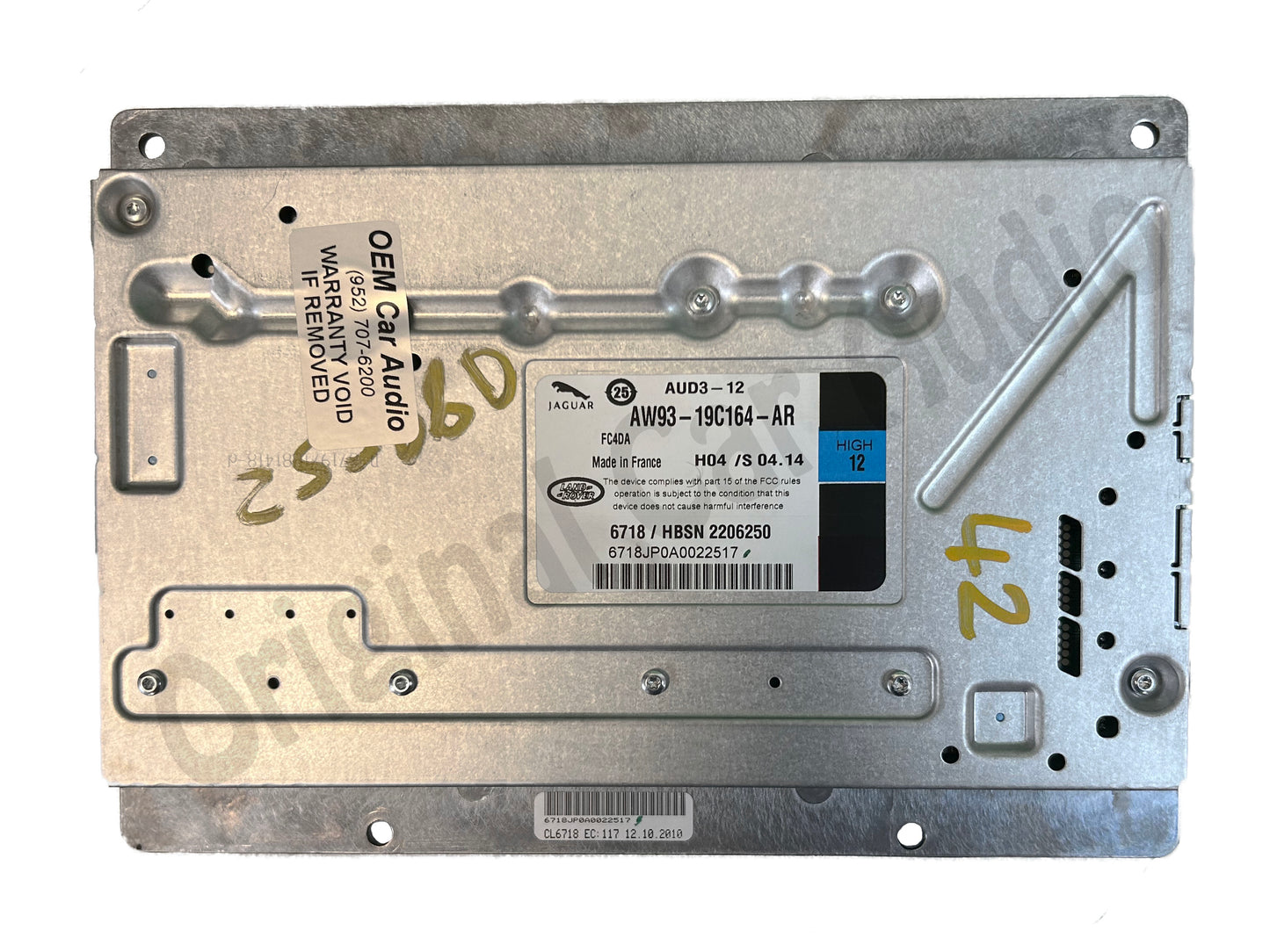 2011 - 2016 Jaguar XJ OEM Radio Sound System Audio Amplifier High12 Amp