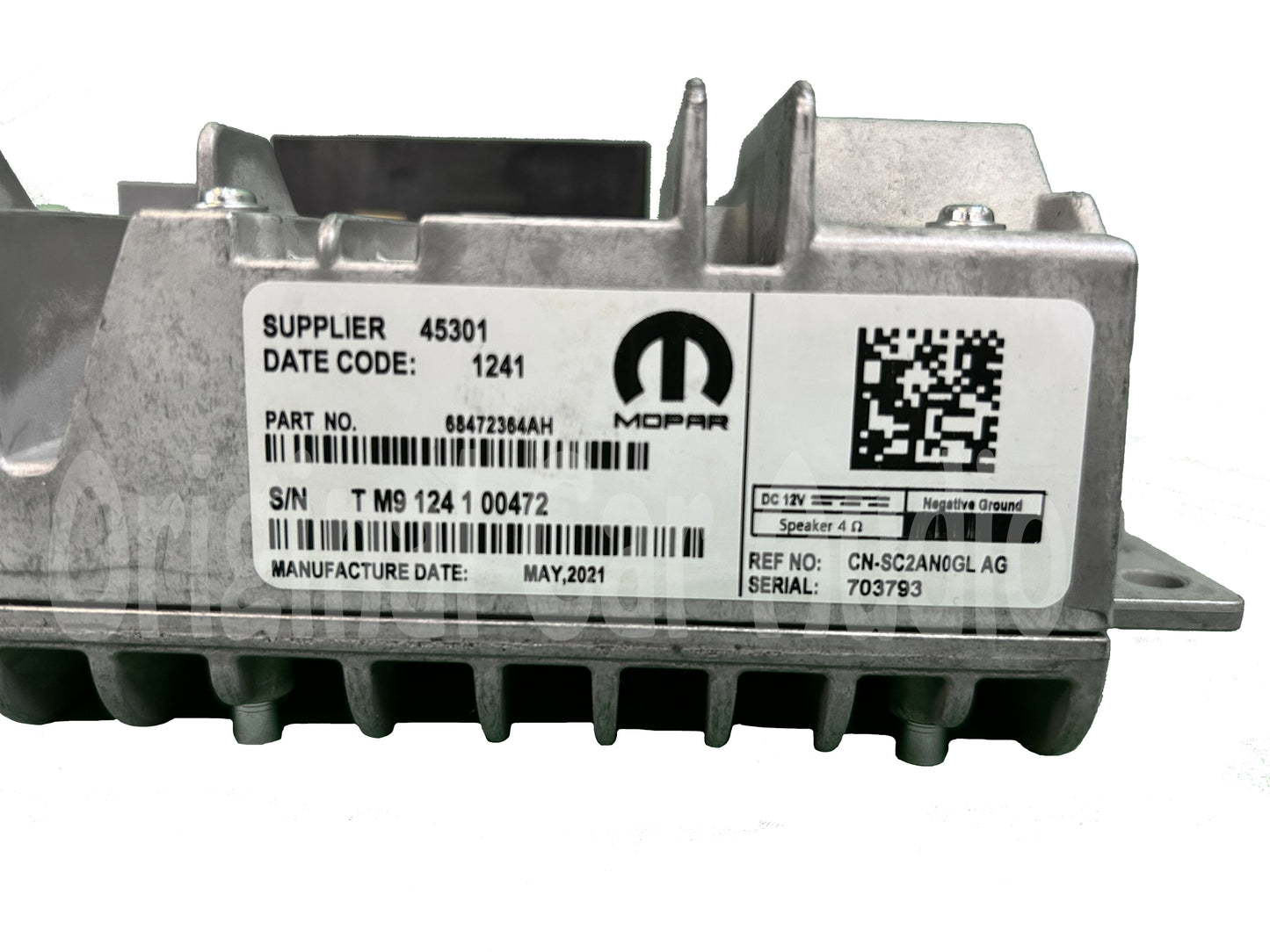 2021 Ram 1500 OEM Radio Multi Media Receiver UConnect 8.4" Block AM FM UAV