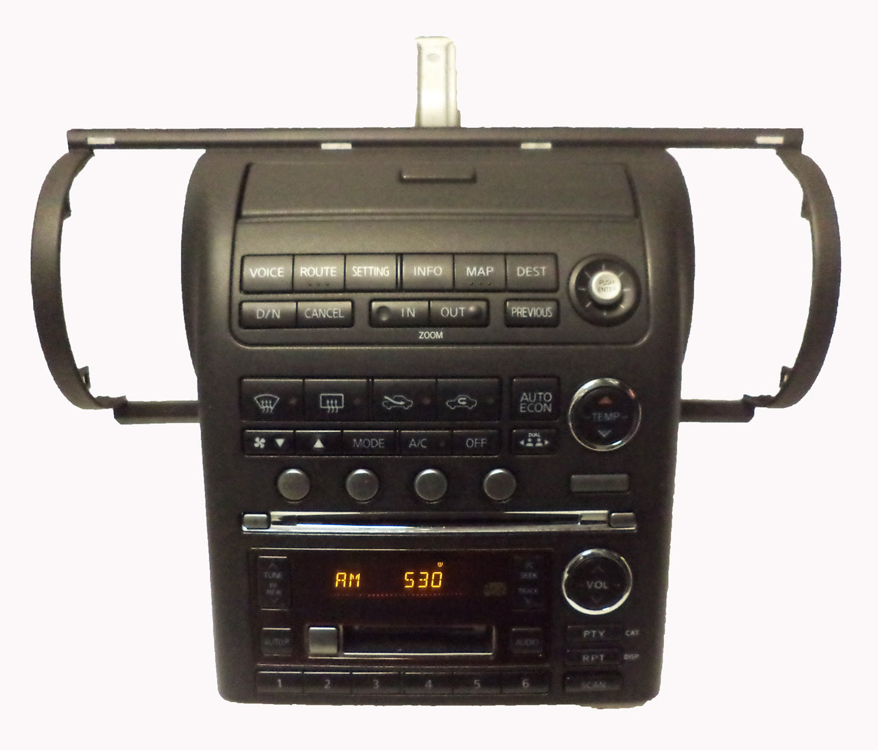 2003 2004 INFINITI OEM G35 Black GPS Navigation Radio Stereo 6 Disc Changer CD Player Tape