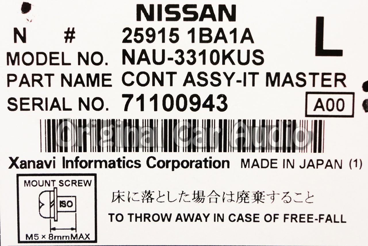 New Infiniti navigation BOSE radio CD player 25915 1BA1B OEM