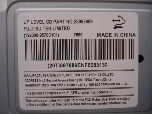 New Unlocked 2008 2009 2010 Chevrolet Chevy Impala OEM AM FM Radio Stereo MP3 CD Player Receiver US8