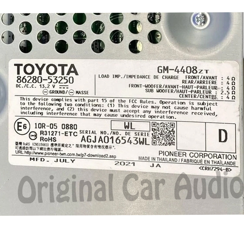 Refurbished LEXUS IS350 AUDIO RADIO AMP AMPLIFIER ASSEMBLY STEREO 86280-53250 OEM