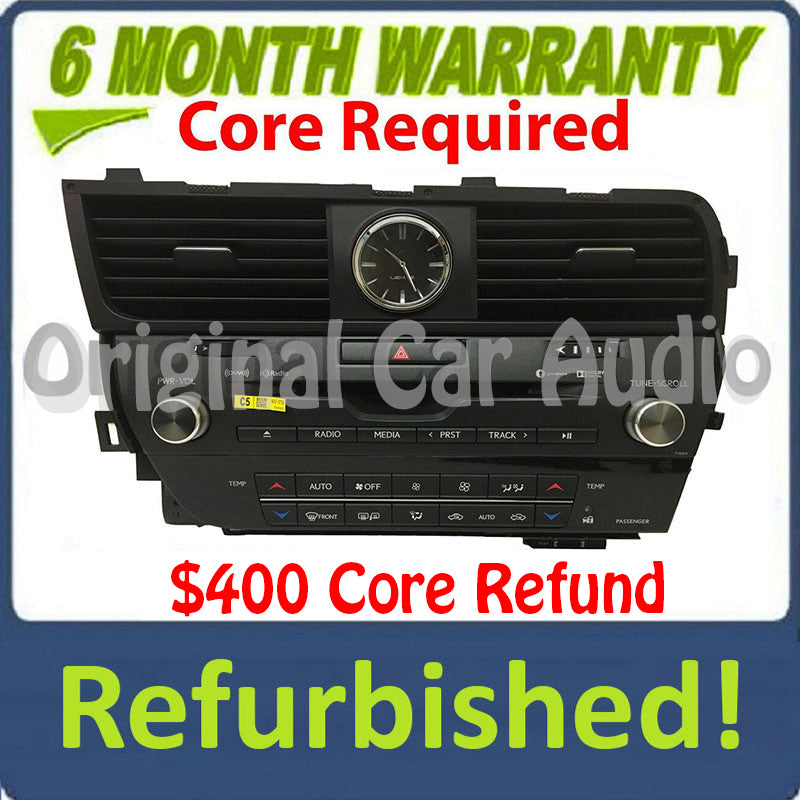 2016 - 2017 Lexus RX350 RX450 OEM Gracenote AM FM XM HD Radio Media Receiver