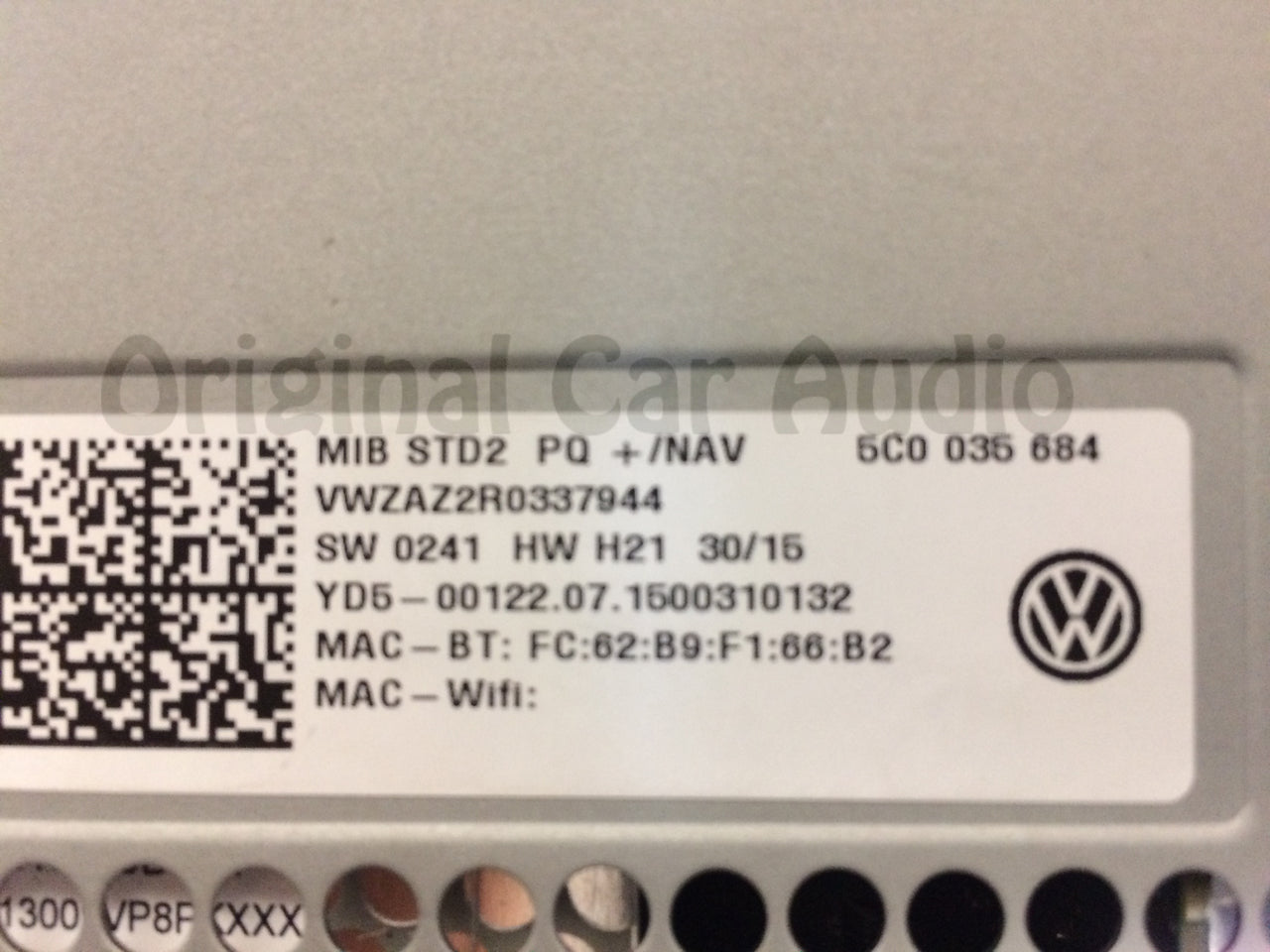 2016 - 2019 Volkswagen OEM GPS Navigation Sat Bluetooth HD Radio with Apple CarPlay and Android Auto Ready BLEMISHED
